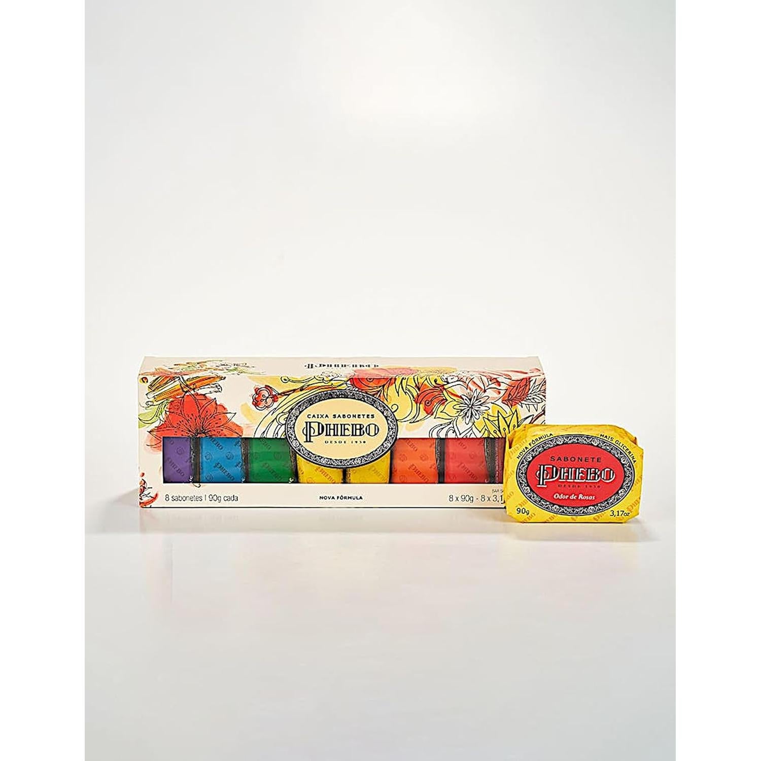 Jabones en Barra de Glicerina Phebo Belem 8 Unidades 90g