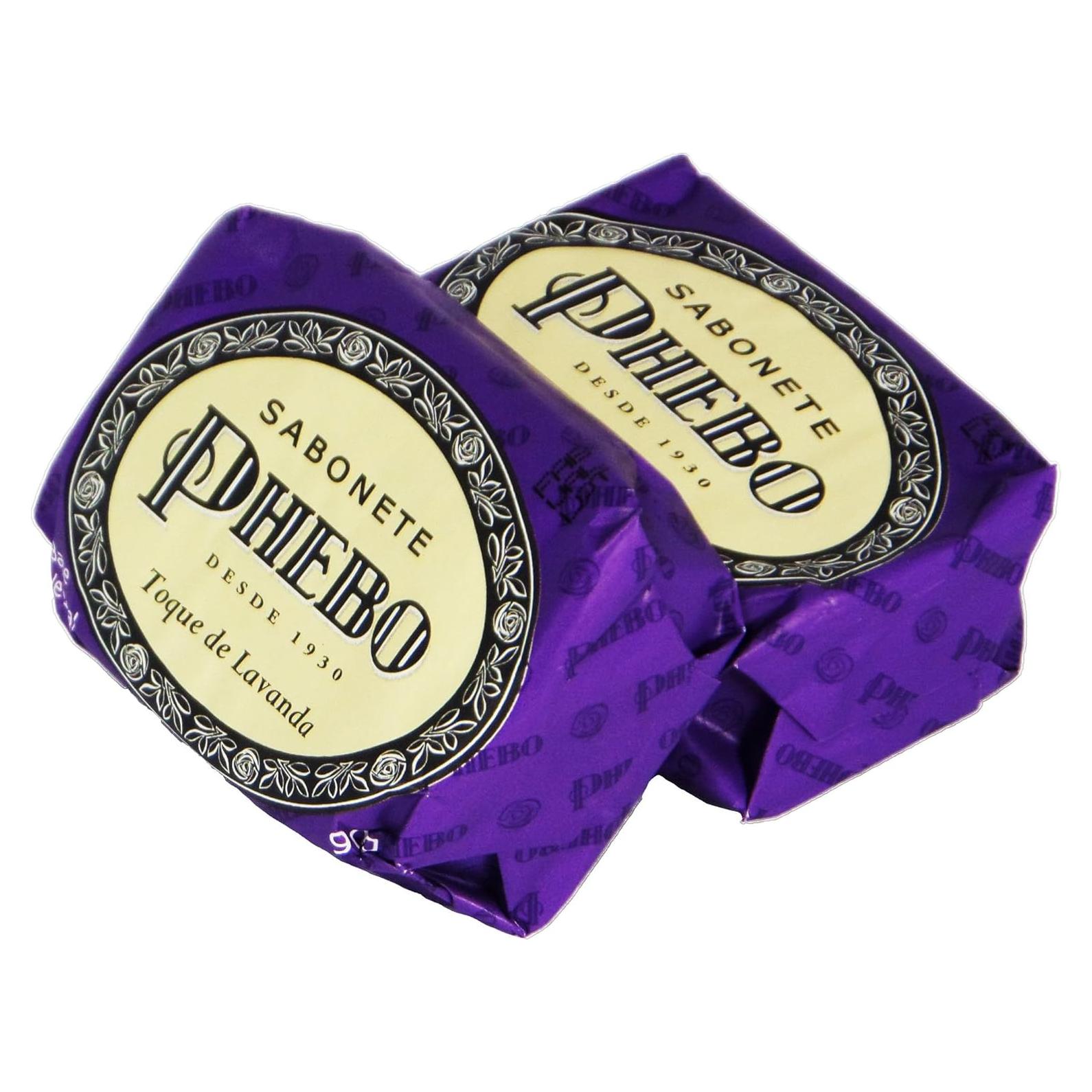 Jabón Corporal Phebo Toque de Lavanda 90g Pack 2 Unidades