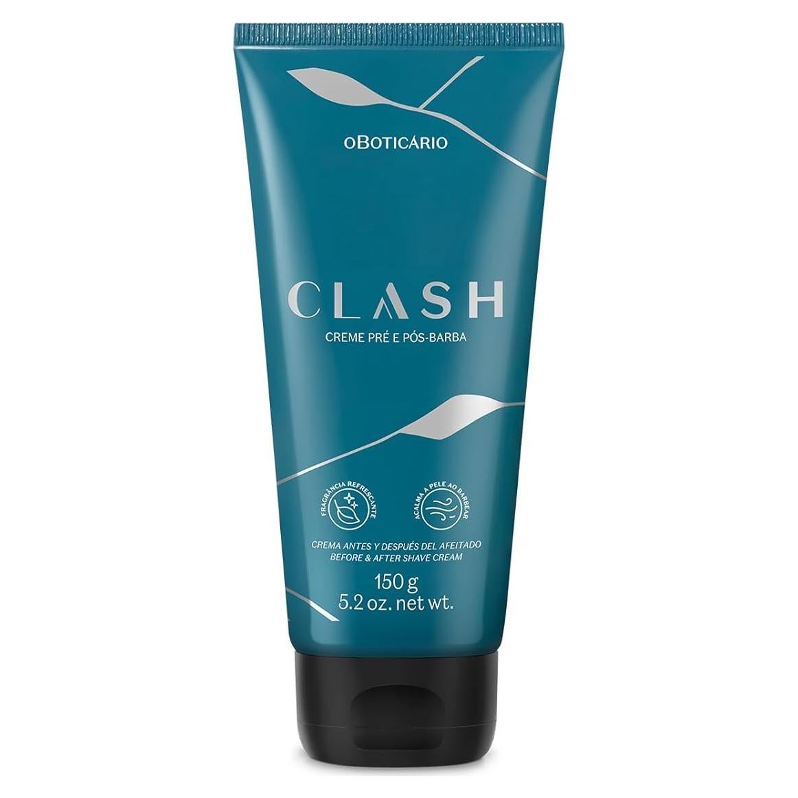 Crema Pre y Post Afeitado O Boticário Clash 150g Hidratante