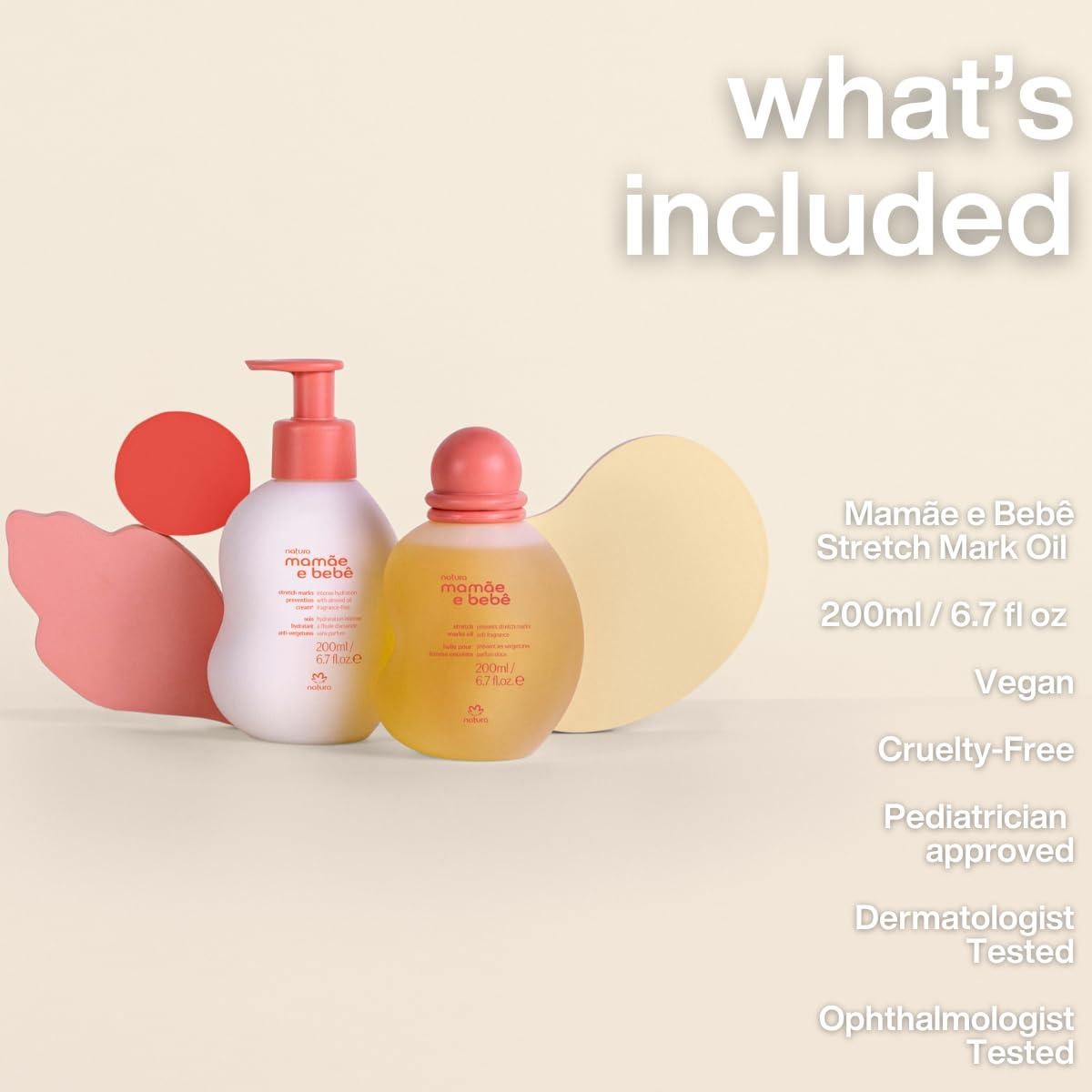 Aceite de Ducha Hidratante Natura Mamãe e Bebê 200ml - 100% Vegano