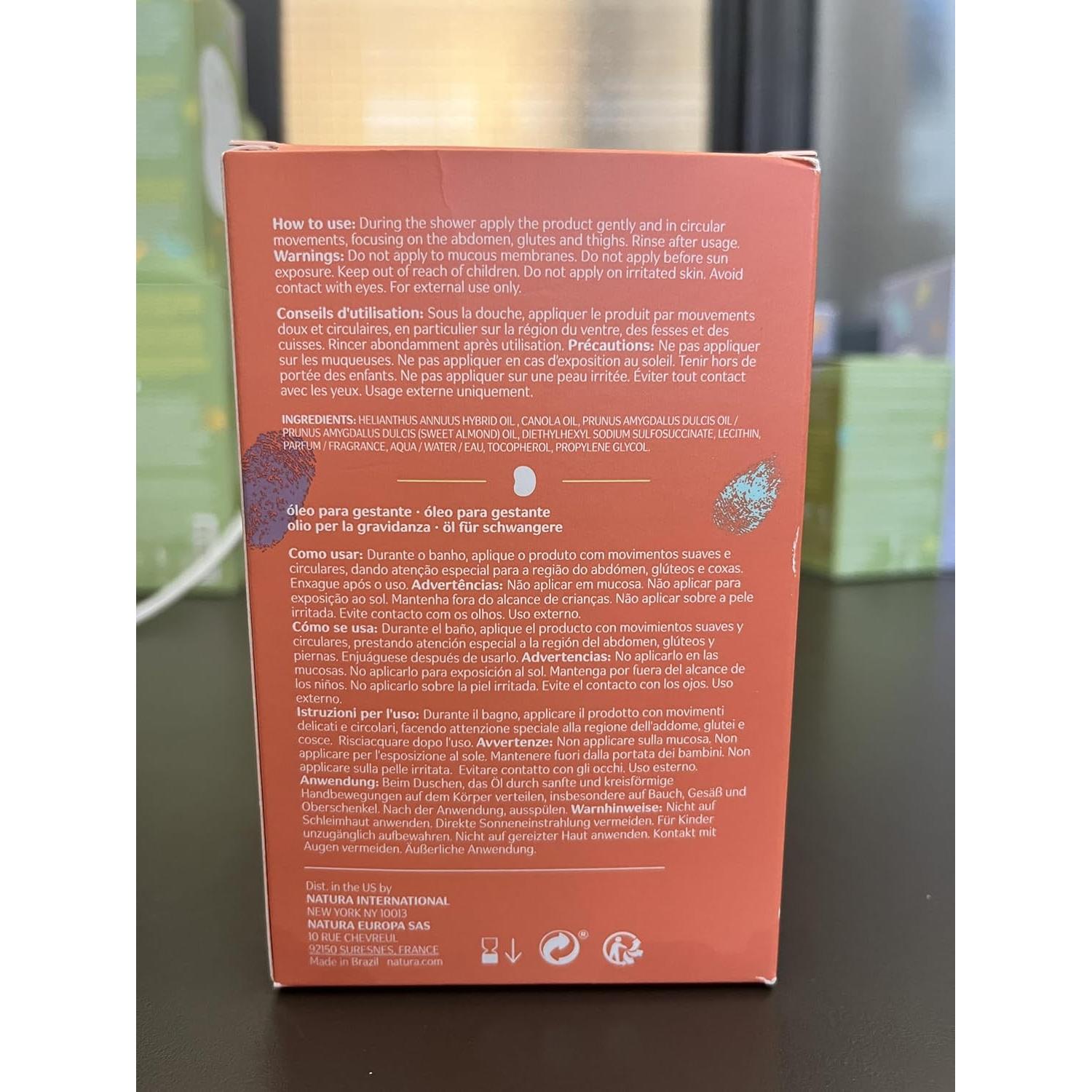 Aceite de Ducha Hidratante Natura Mamãe e Bebê 200ml - 100% Vegano