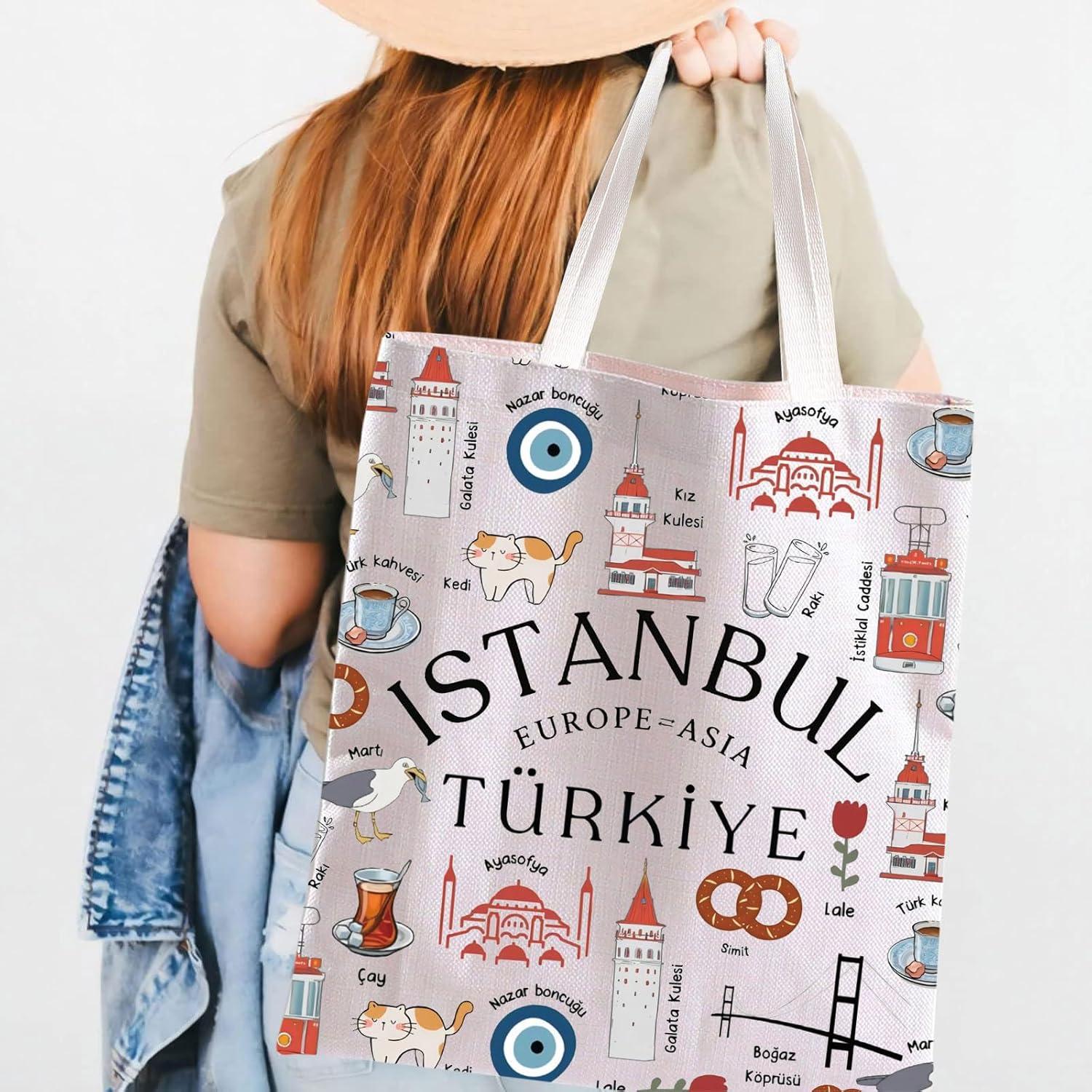 Bolsa Tote de Lona Estambul 64.5x45 cm Ecológica Unisex
