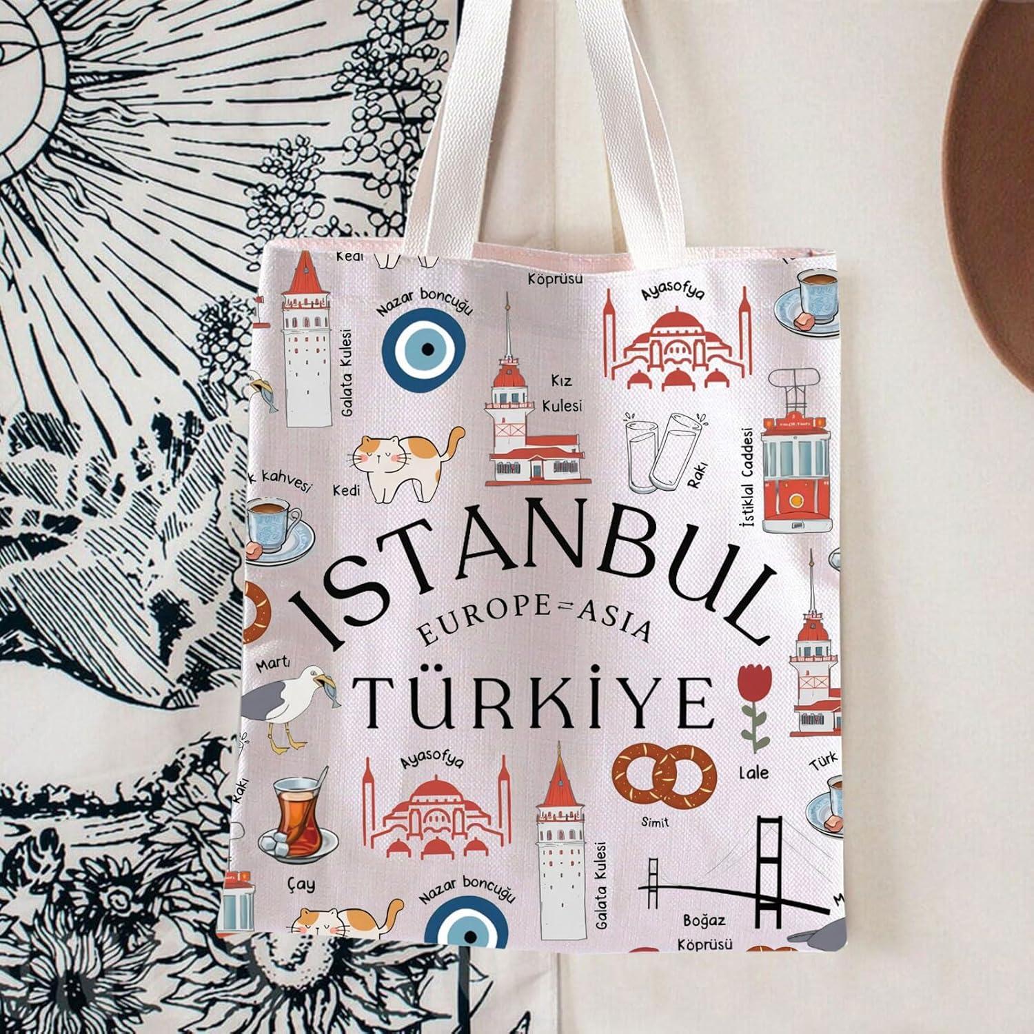 Bolsa Tote de Lona Estambul 64.5x45 cm Ecológica Unisex