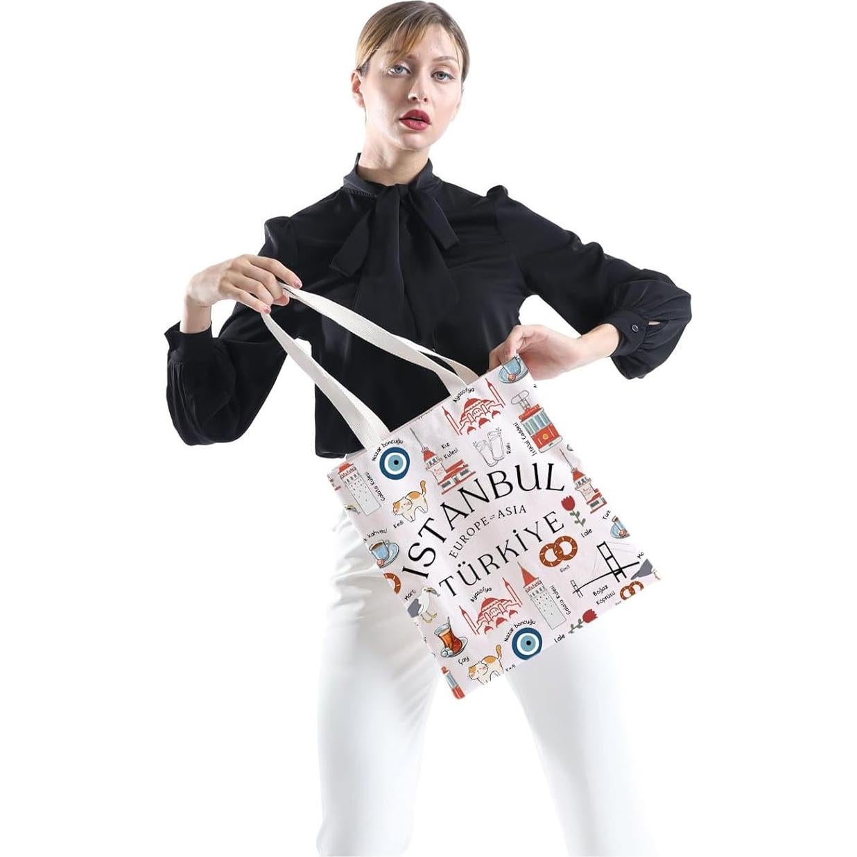 Bolsa Tote de Lona Estambul 64.5x45 cm Ecológica Unisex