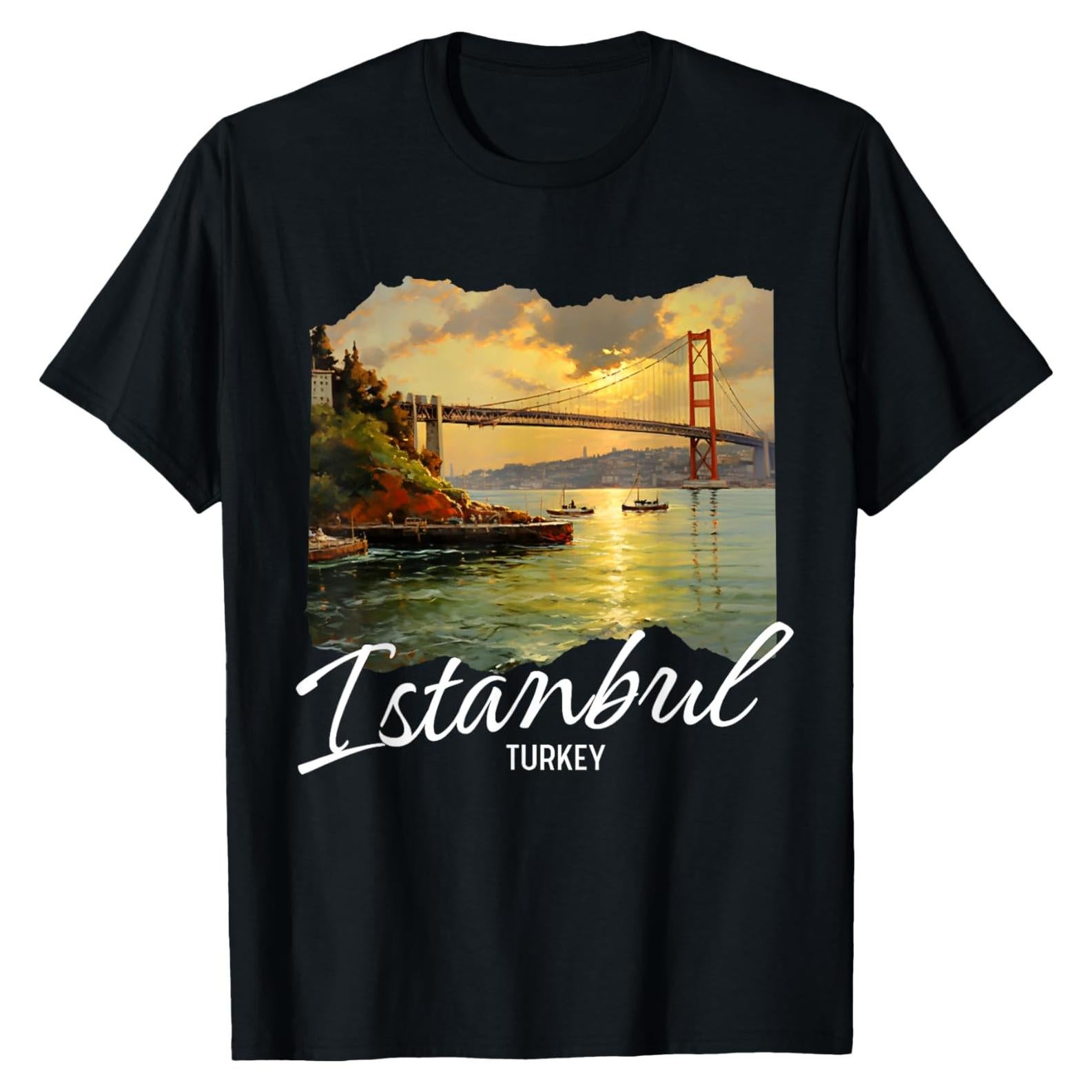 Camiseta Souvenir Estambul Turquía - Ligera y Clásica