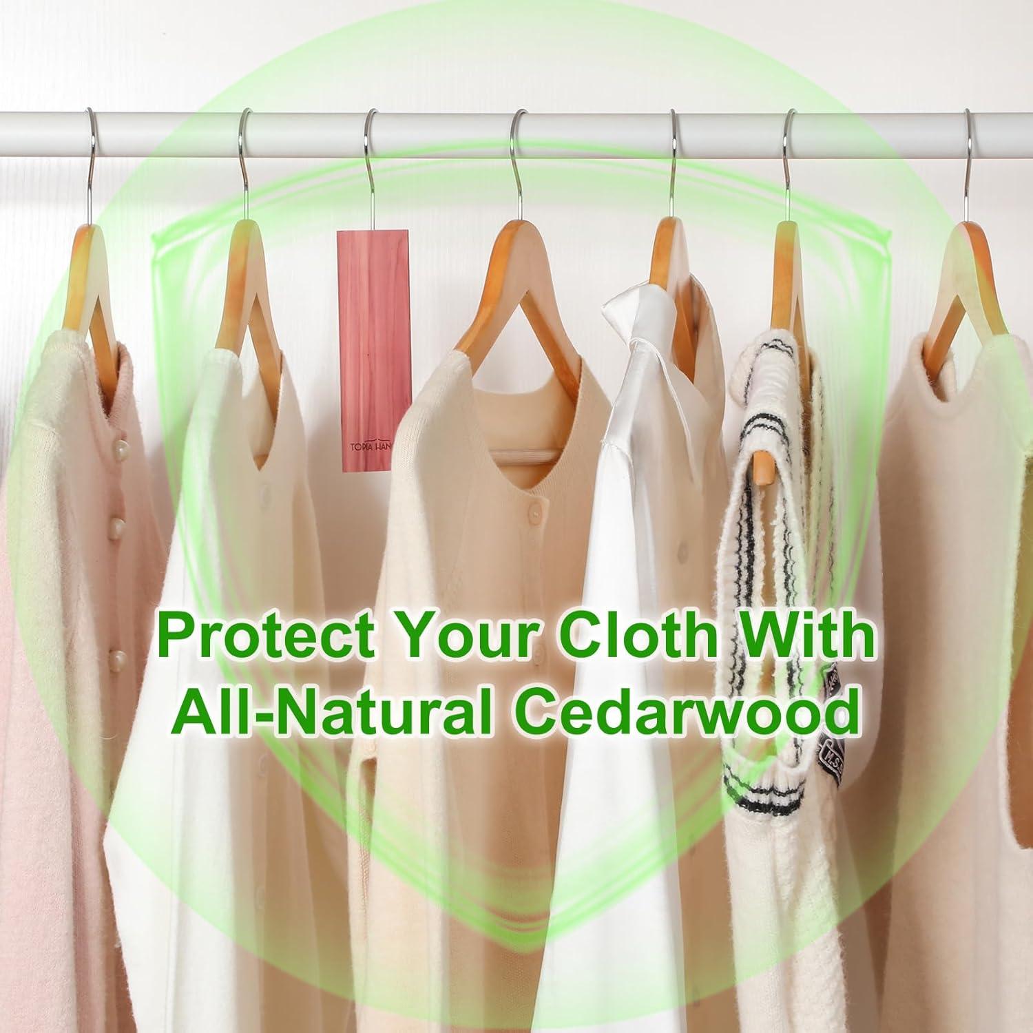 Bloques de Cedro TOPIA HANGER 100% Natural - Paquete de 16