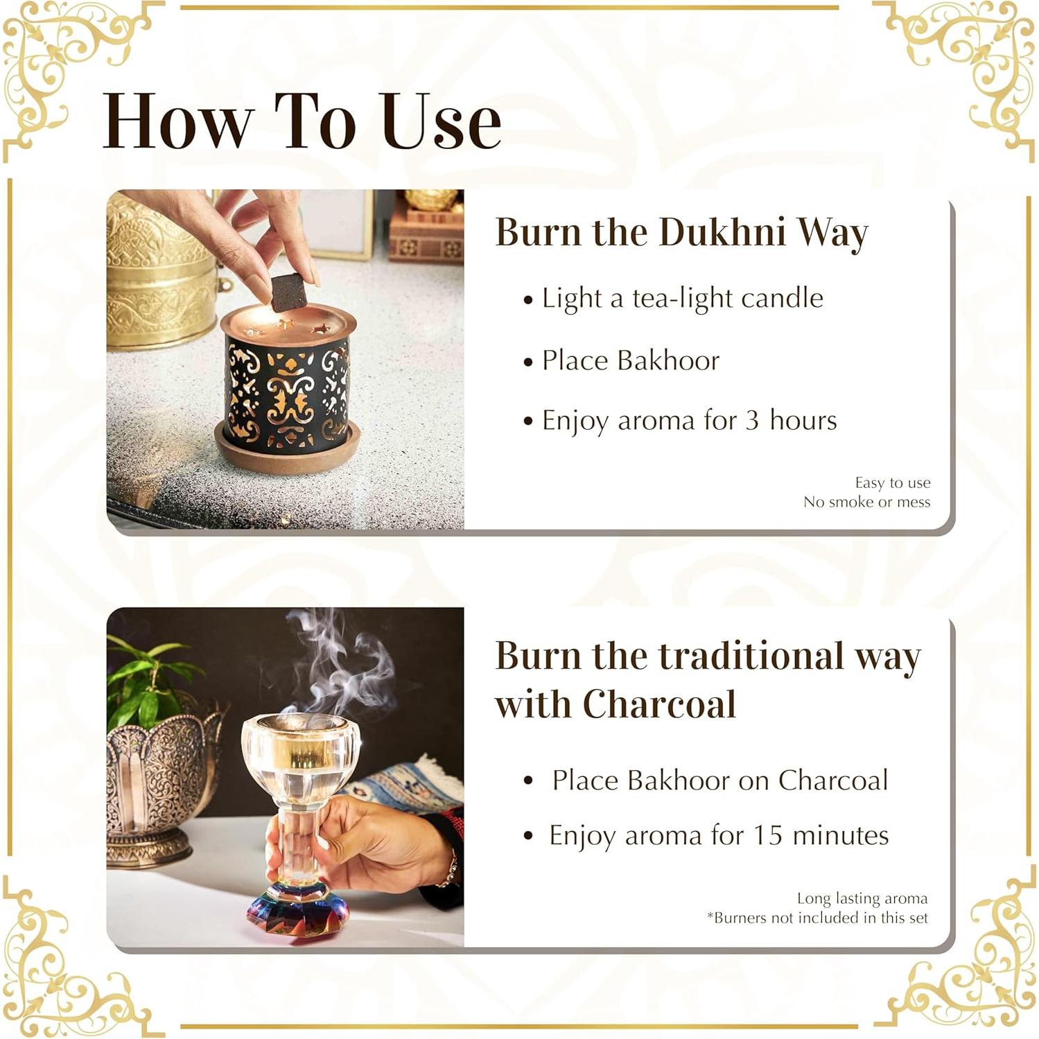 Dukhni Bakhoor Adeni 40g | Incienso Árabe Floral Calido