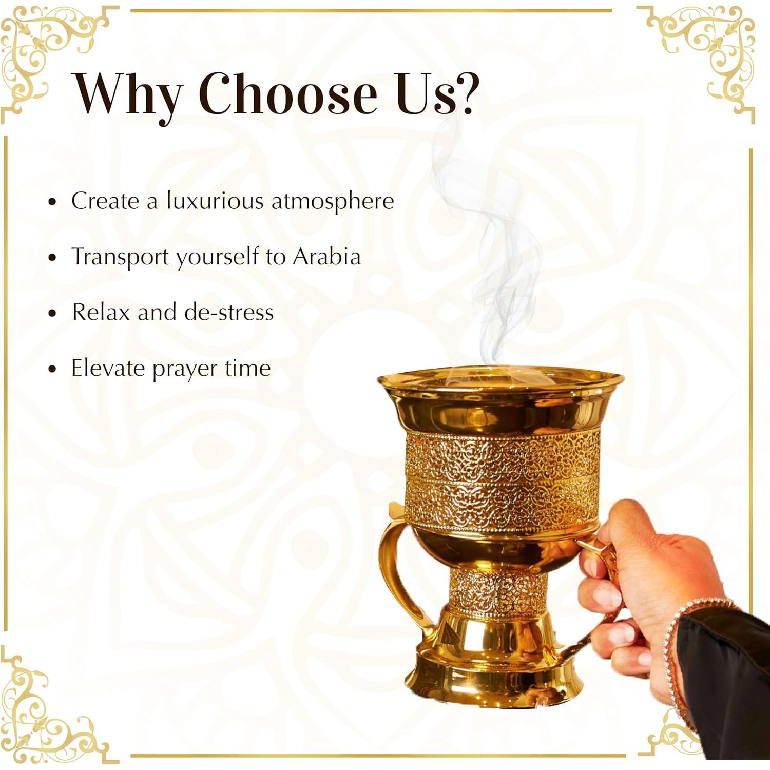 Dukhni Bakhoor Adeni 40g | Incienso Árabe Floral Calido