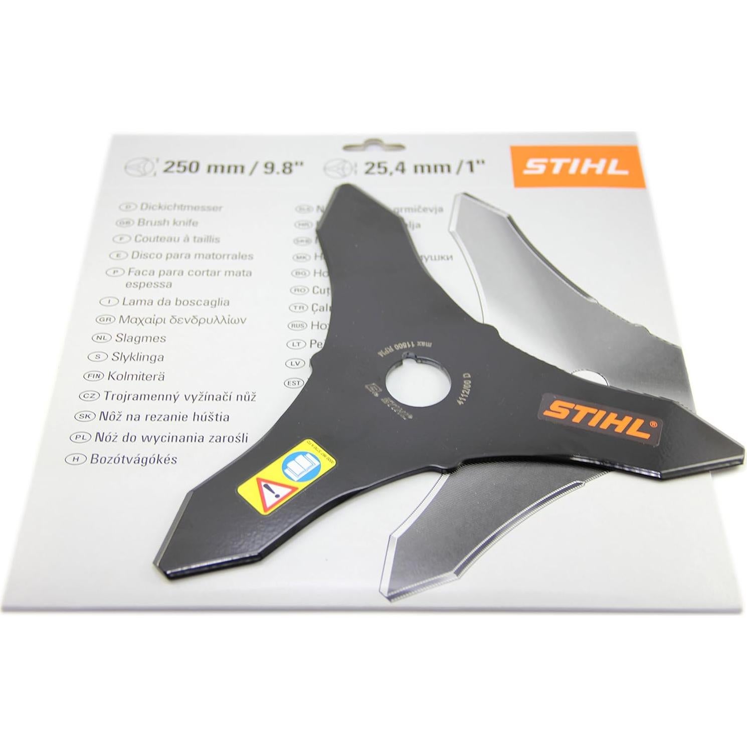 Cuchilla de Acero para Matorrales Stihl 4112 713 4100 25.4mm