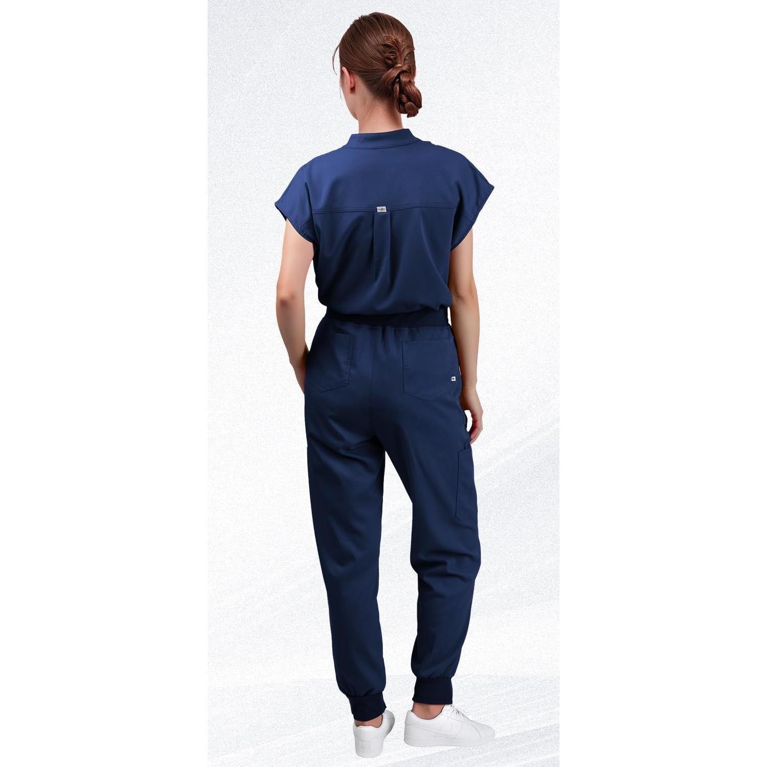 Conjunto de Scrubs para Mujeres Eadflie - Top Sin Mangas y Pantalones Jogger