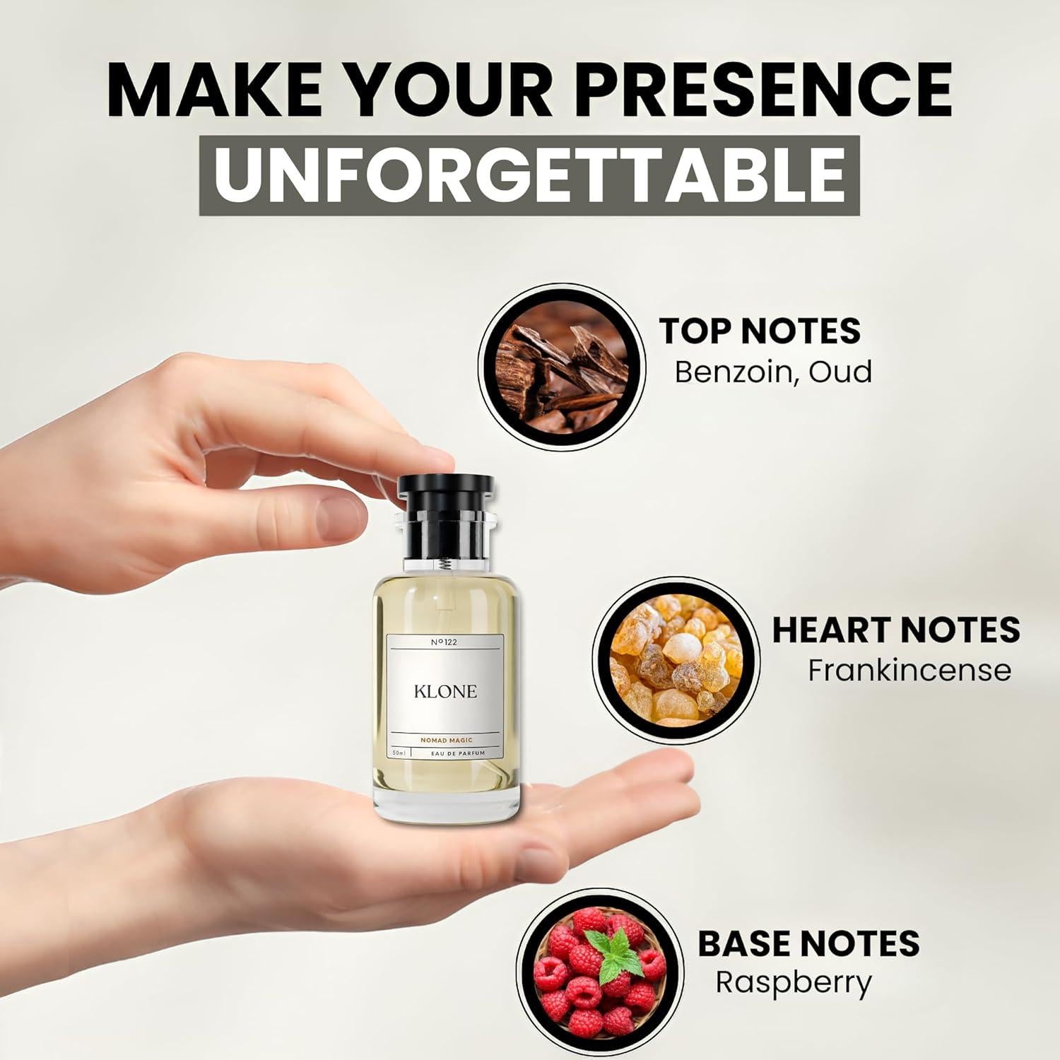 Eau de Parfum Magia Nómada Klone 50ml - Fragancia Larga Duración para Hombres