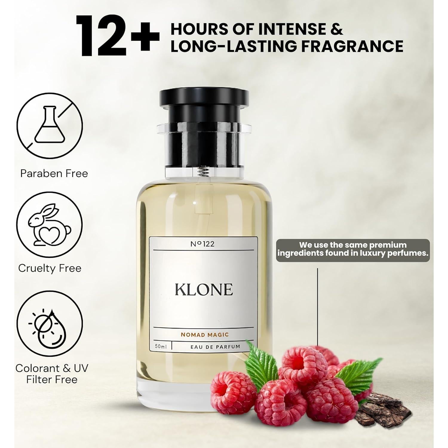 Eau de Parfum Magia Nómada Klone 50ml - Fragancia Larga Duración para Hombres