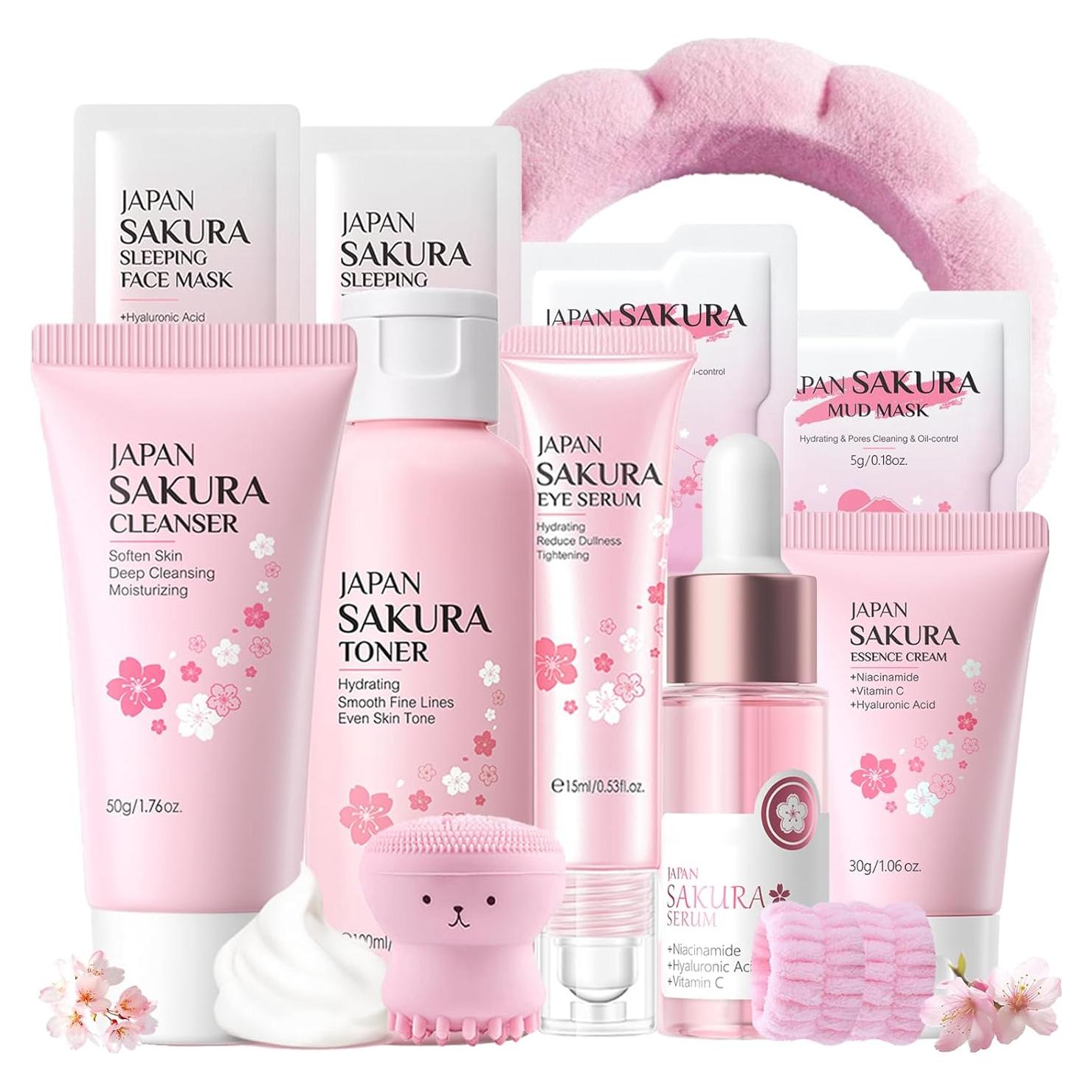 Juego de Cuidado de la Piel Sakura EONFAVE para Niñas 10-12 Años