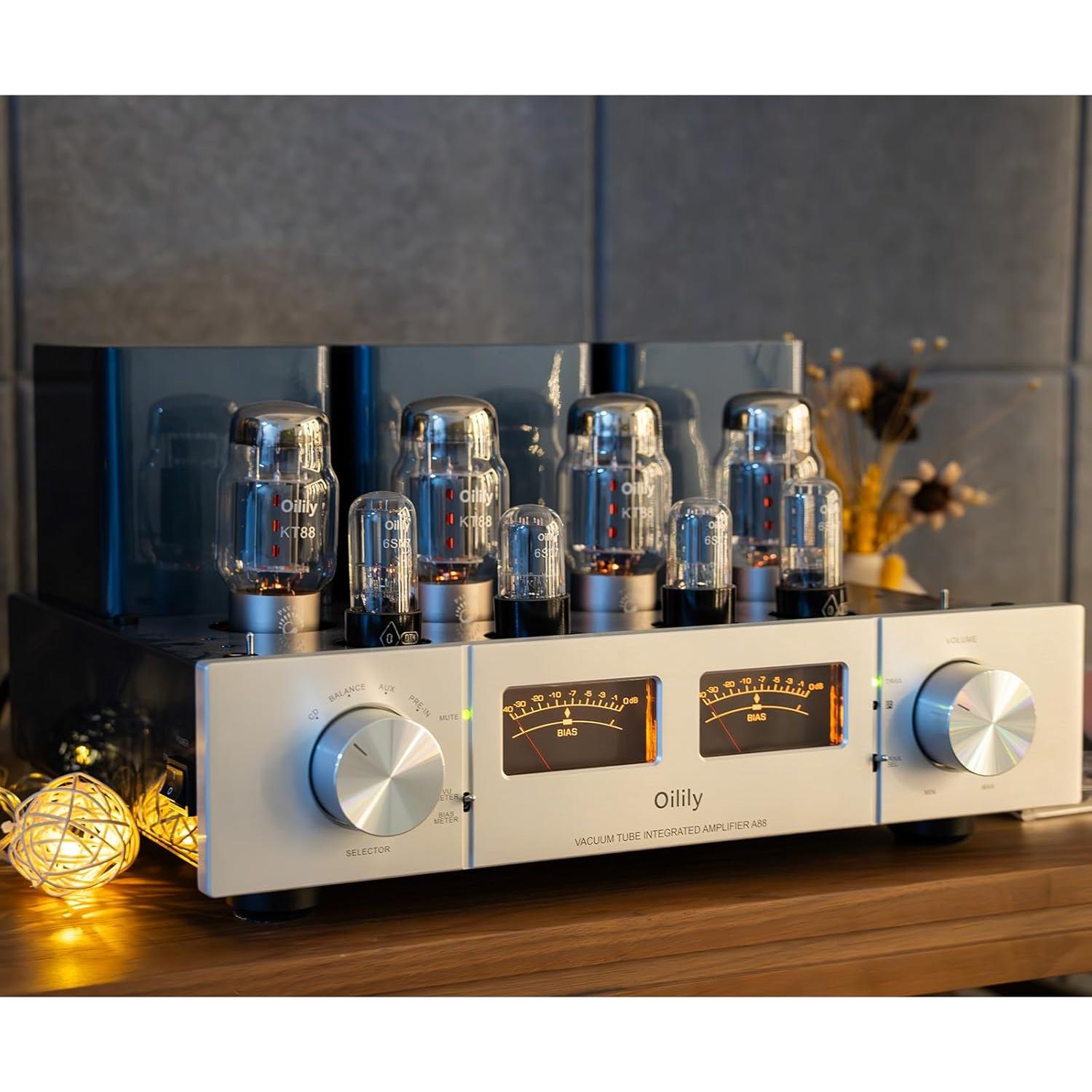 Amplificador de Válvula Oilily A88 KT88X4 45W Plata