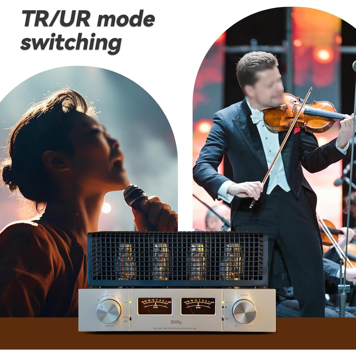 Amplificador de Válvula Oilily A88 KT88X4 45W Plata