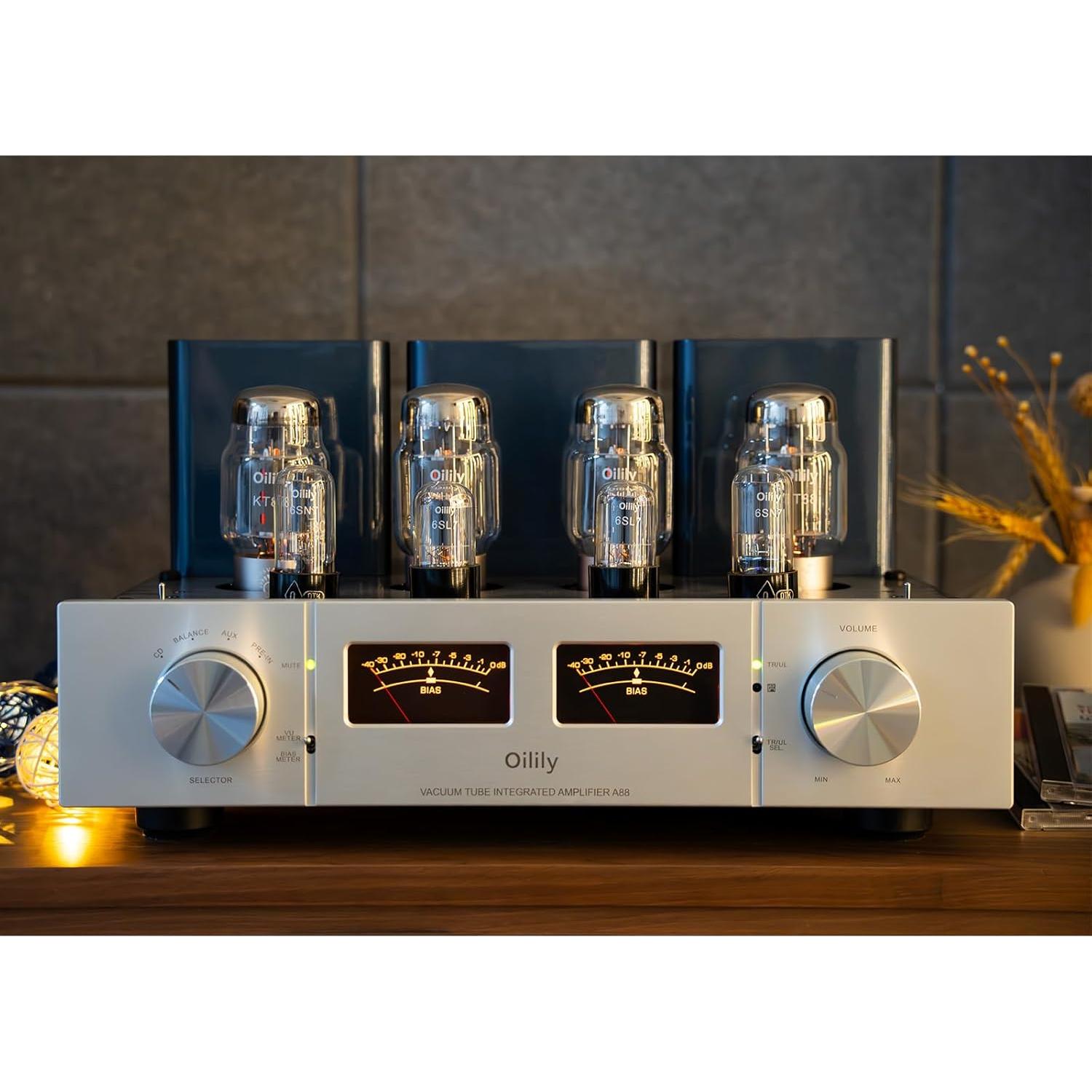 Amplificador de Válvula Oilily A88 KT88X4 45W Plata