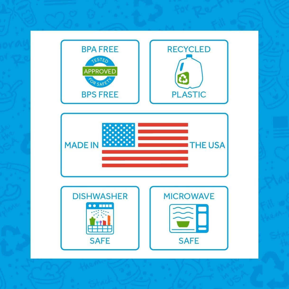 Tazas Abiertas Re-Play para Niños 10 Oz - Set de 4 Coloridas