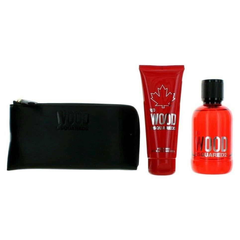 Set de Regalo Madera Roja Dsquared2 3 Piezas Mujeres
