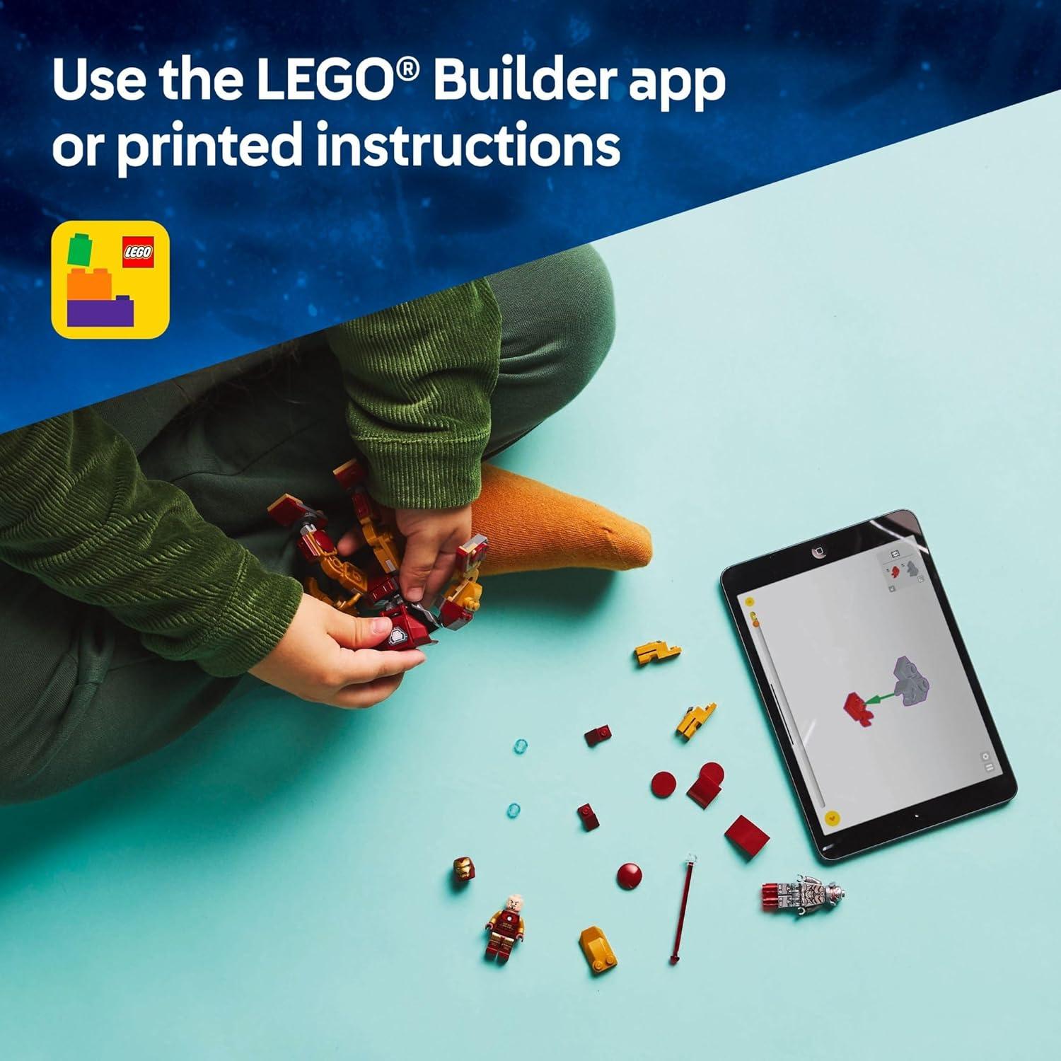 LEGO Marvel Iron Man Mech vs Ultron 101 Piezas 76307