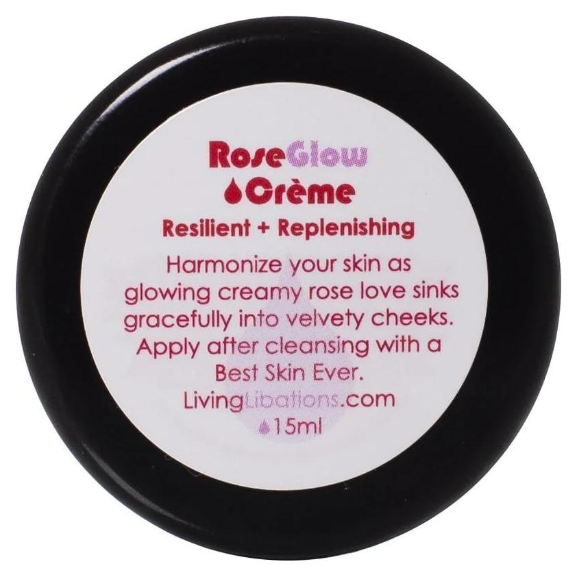 Crema Facial Rosa Brillante Living Libations 15 ml Orgánica