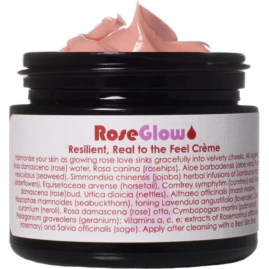 Crema Facial Rosa Brillante Living Libations 15 ml Orgánica