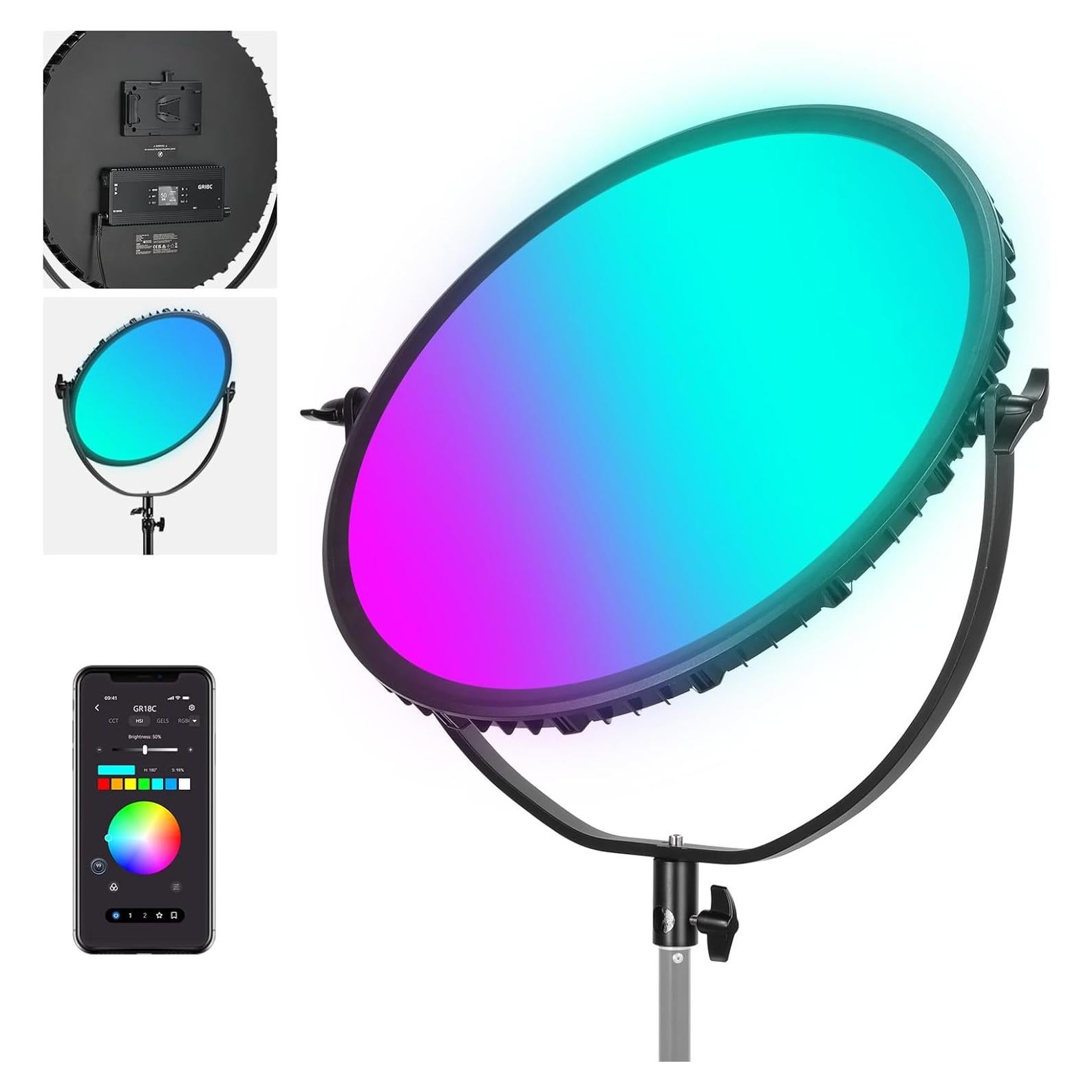 Luz de Video LED RGB NEEWER 65W 18" Control APP