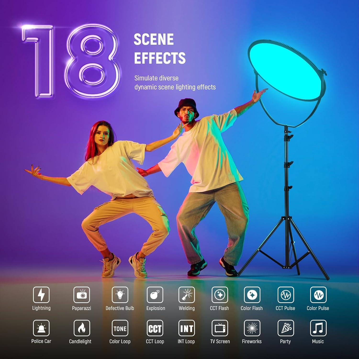 Luz de Video LED RGB NEEWER 65W 18" Control APP