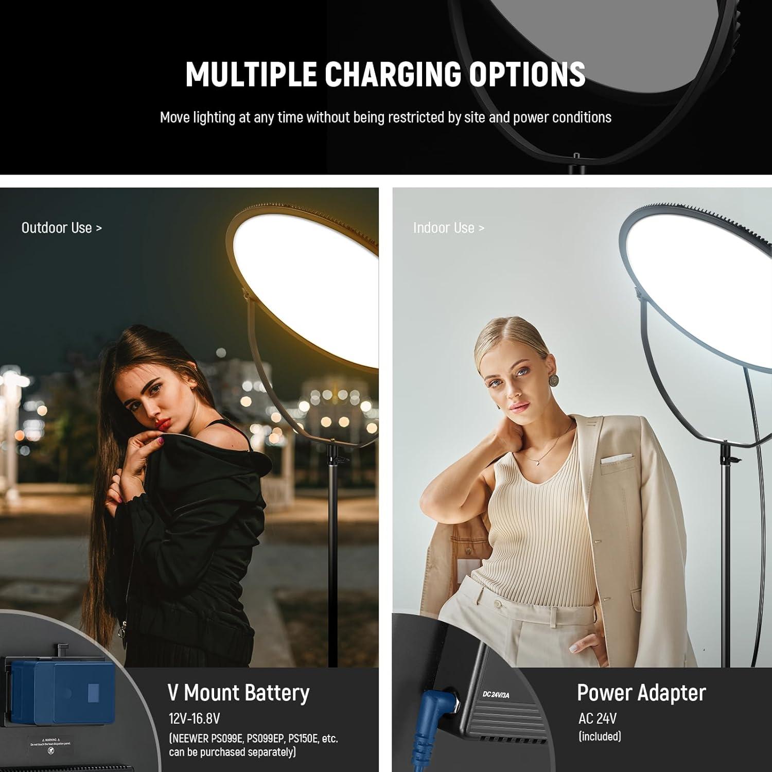 Luz de Video LED RGB NEEWER 65W 18" Control APP