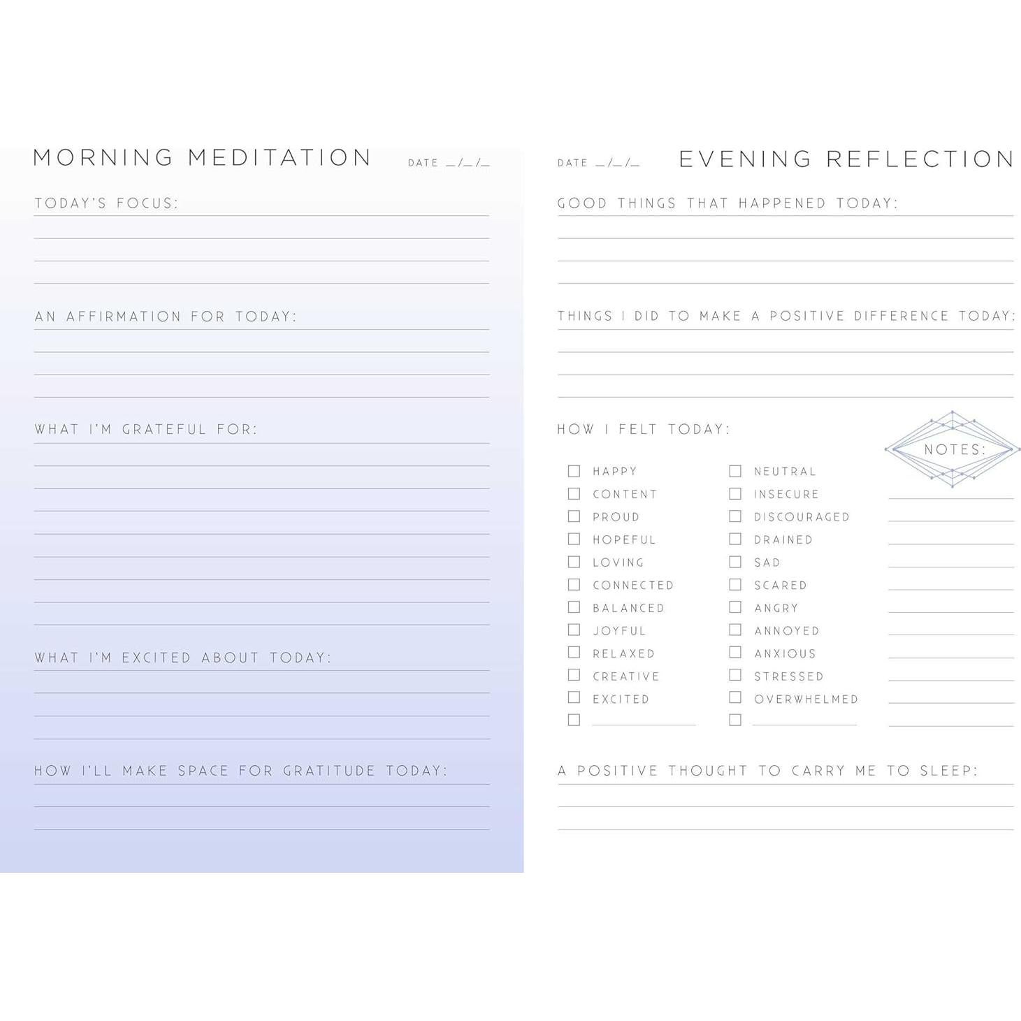 Gratitude: A Day and Night Reflection Journal (90 Days) (Inner World)