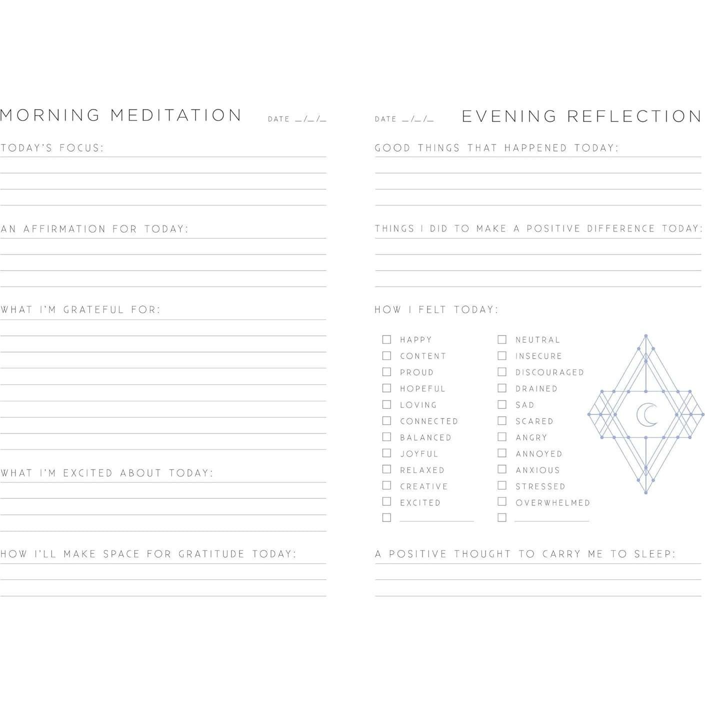 Gratitude: A Day and Night Reflection Journal (90 Days) (Inner World)