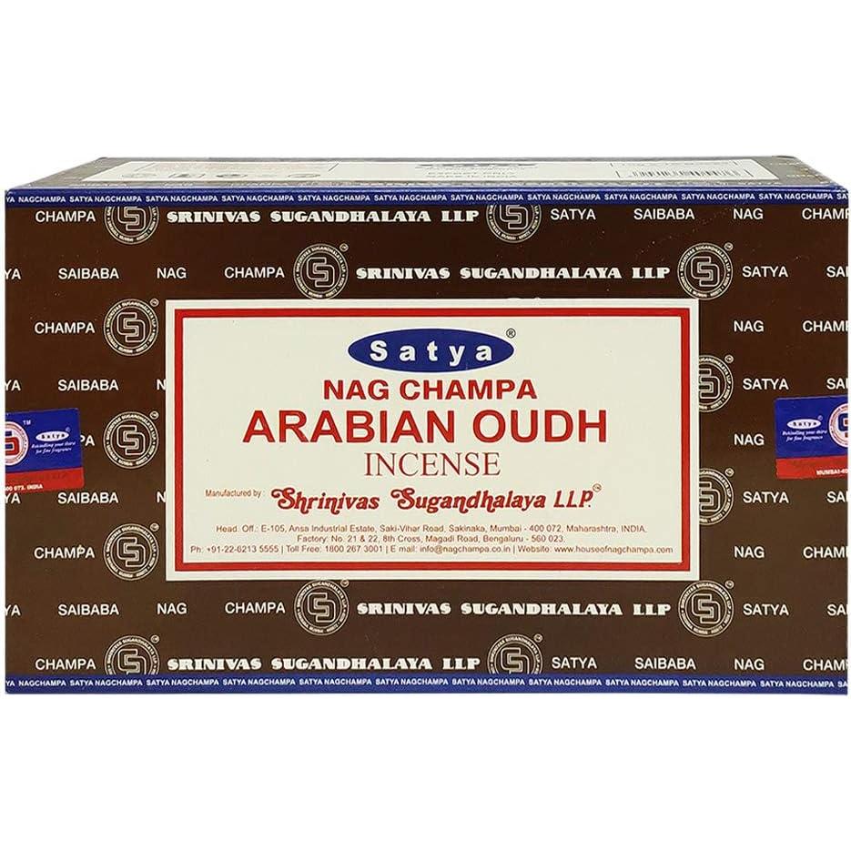 Paquete de Incienso Oudh Arabe Satya con Soporte Trumiri