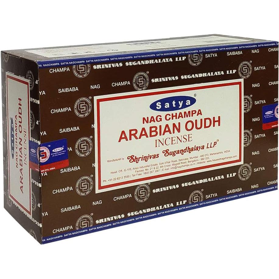 Paquete de Incienso Oudh Arabe Satya con Soporte Trumiri