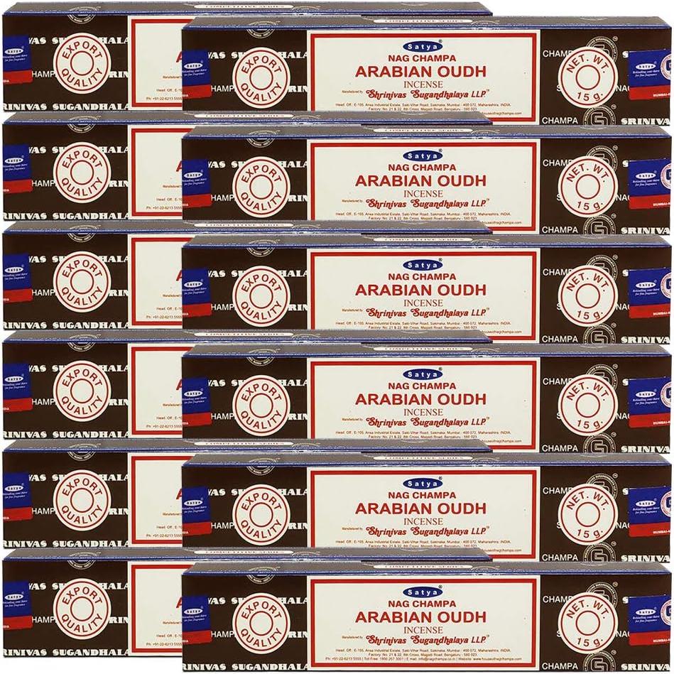 Paquete de Incienso Oudh Arabe Satya con Soporte Trumiri