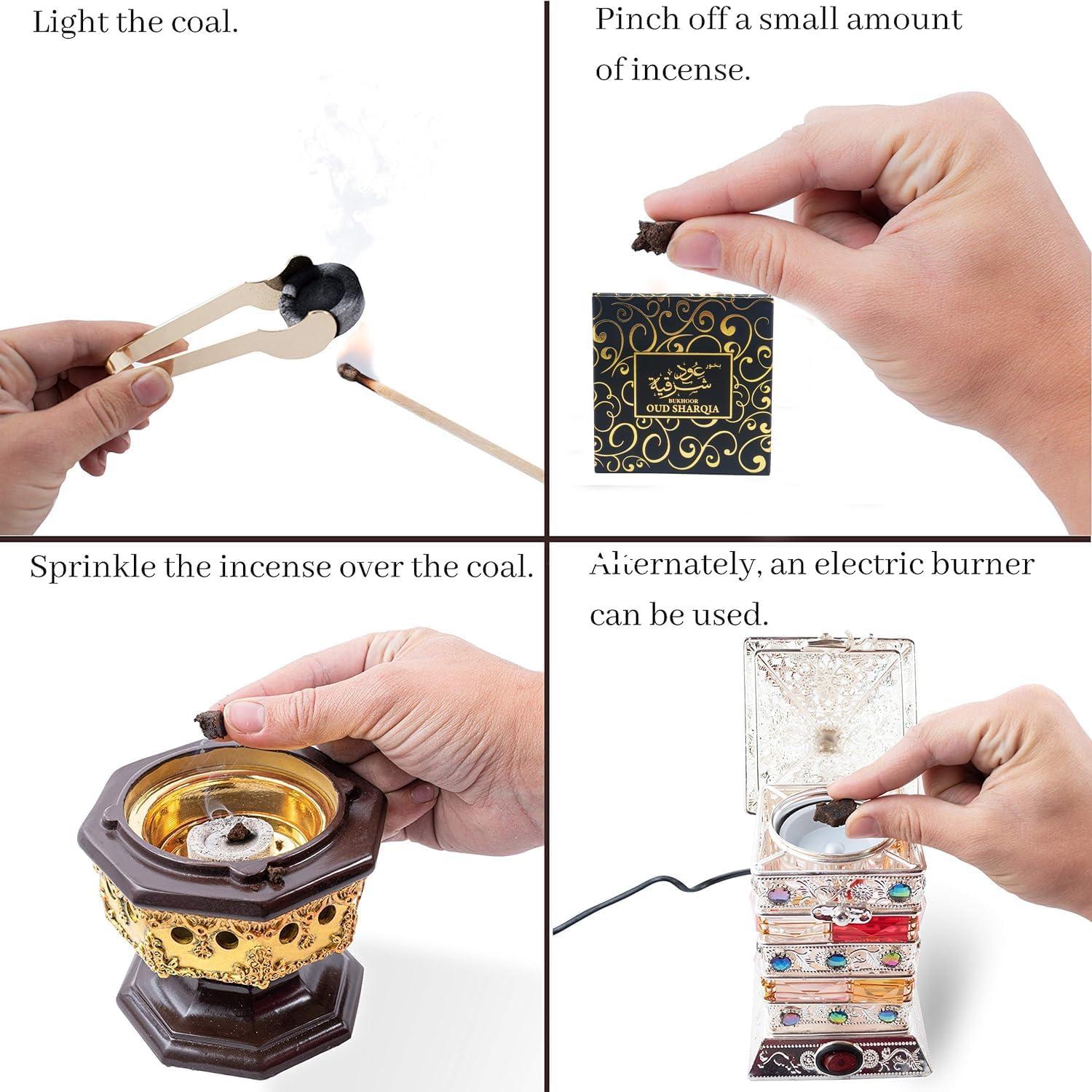 Incienso Bakhoor Oud Sharqia 40g - Aroma Amaderado y Almizclado