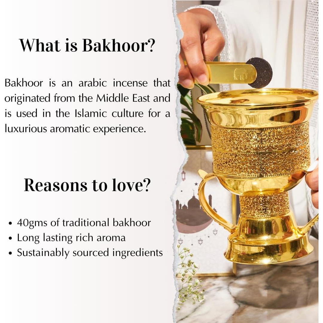 Incienso Bakhoor Dukhni Maamoul 40g Floral Dulce