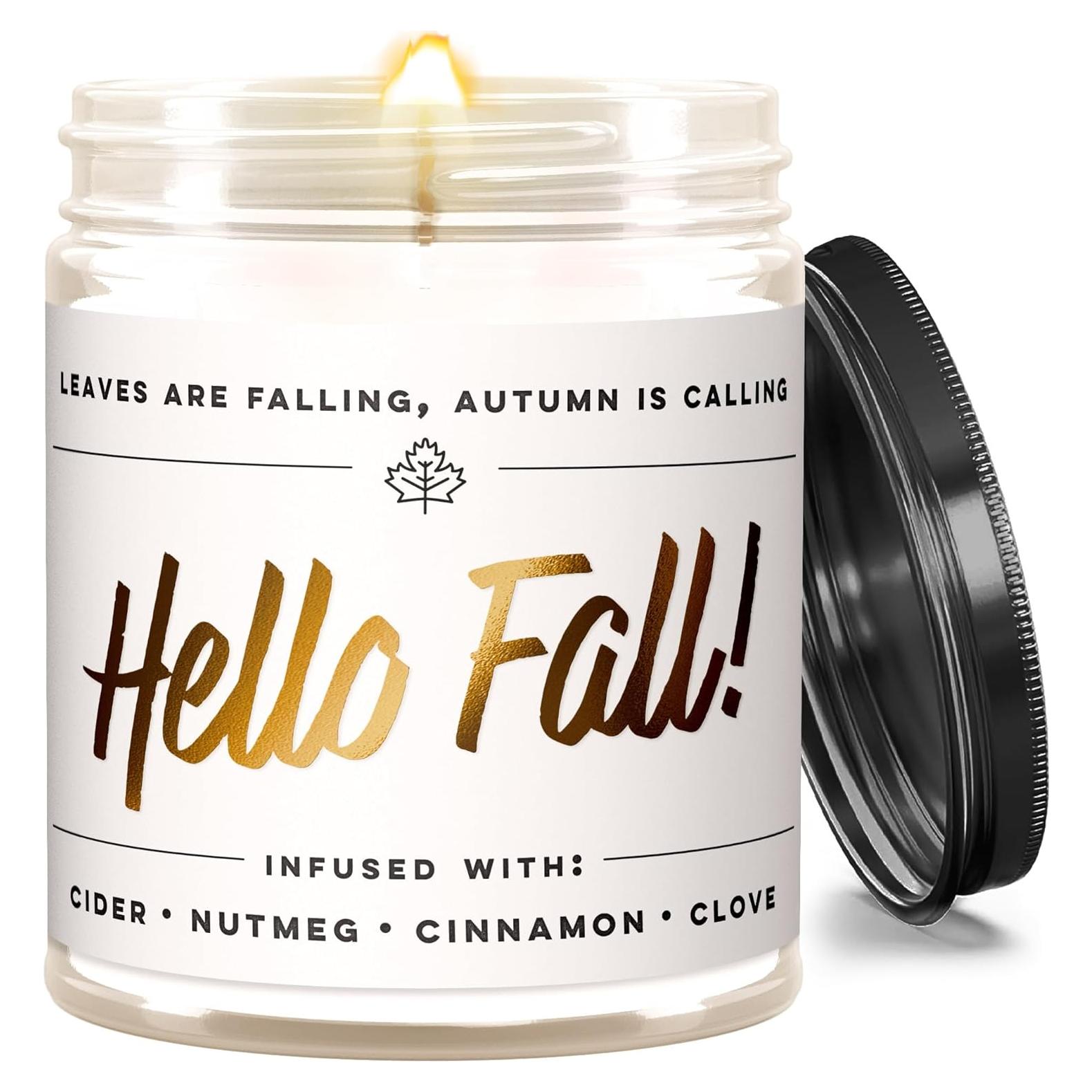 Vela Aromatizada de Soja Hola Otoño WAX & WIT - 255g