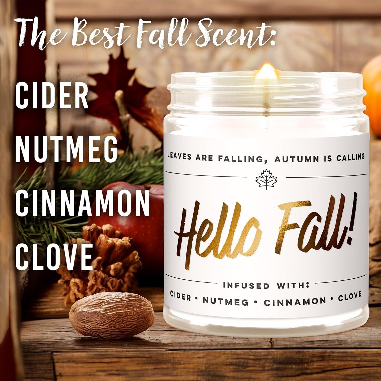 Vela Aromatizada de Soja Hola Otoño WAX & WIT - 255g