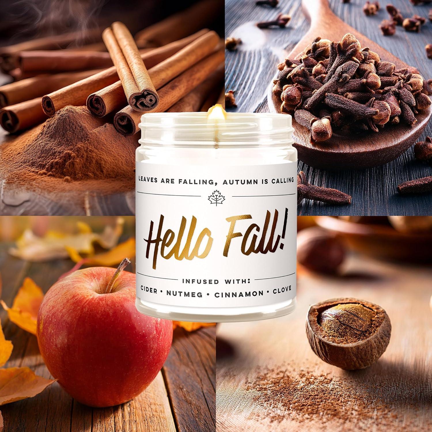 Vela Aromatizada de Soja Hola Otoño WAX & WIT - 255g