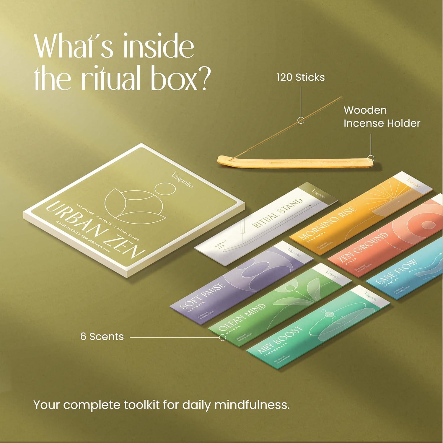 Palitos de Incienso Urban Zen Varonite - 120 Unidades