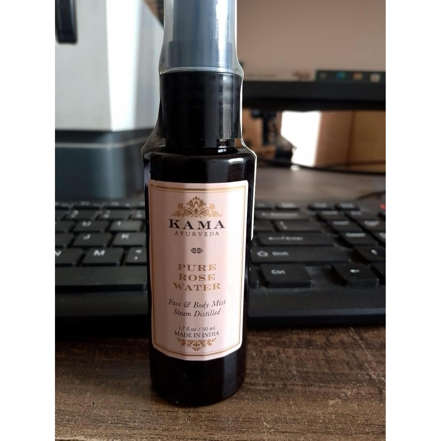 Agua de Rosa Pura Orgánica Kama Ayurveda 50ML - Astringente Natural