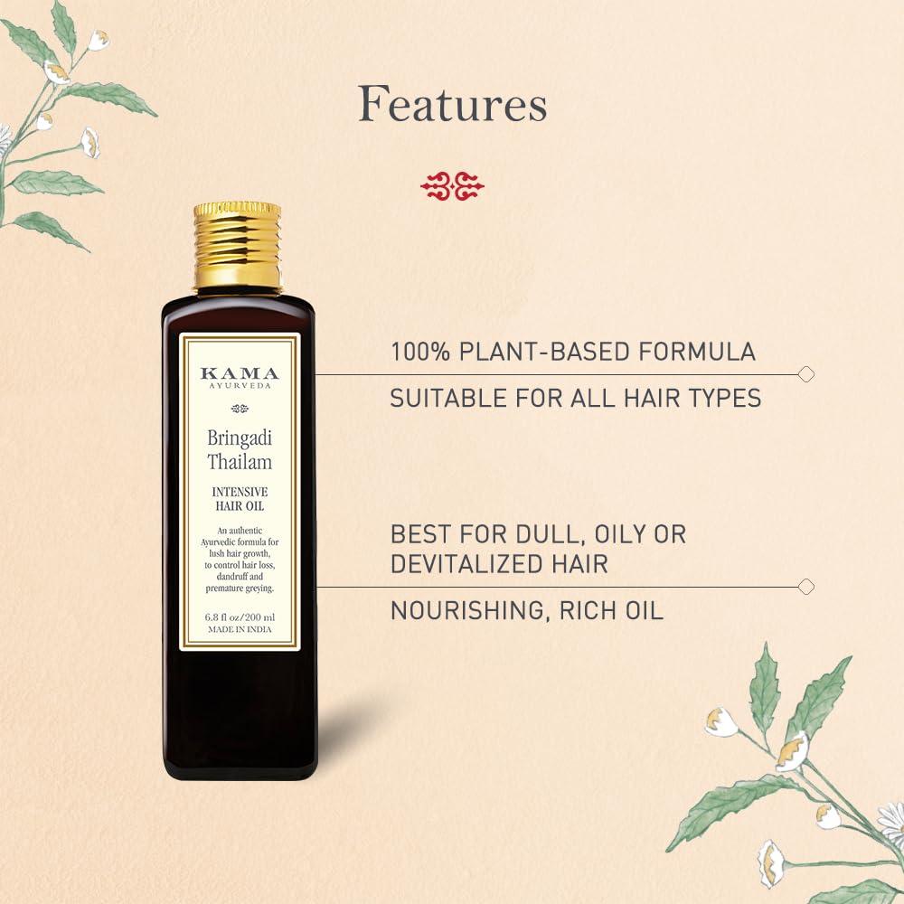 Aceite para el Cabello Kama Ayurveda Bringadi 200ml Natural
