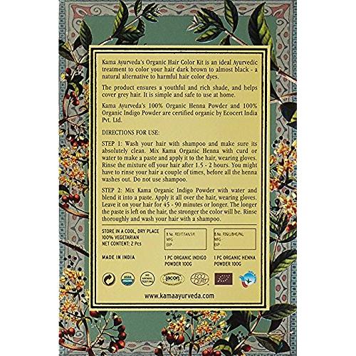 Kit de Coloración Capilar Orgánico Kama Ayurveda 200g