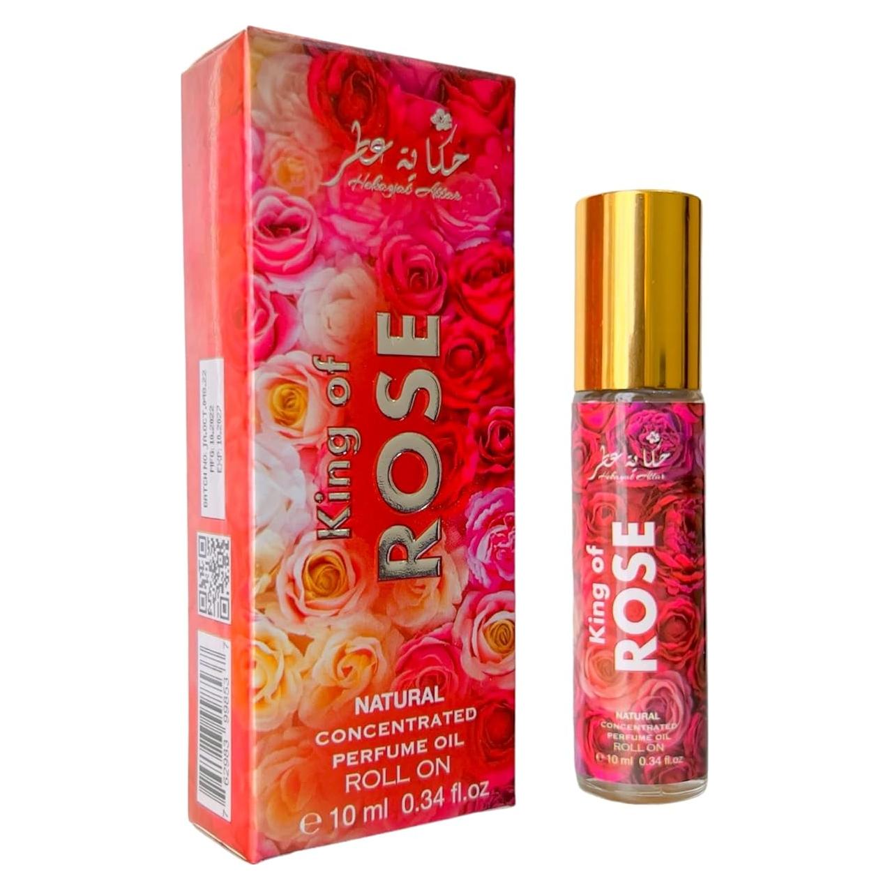 Aceite de Perfume Concentrado Rey de la Rosa 10 ml Roll On
