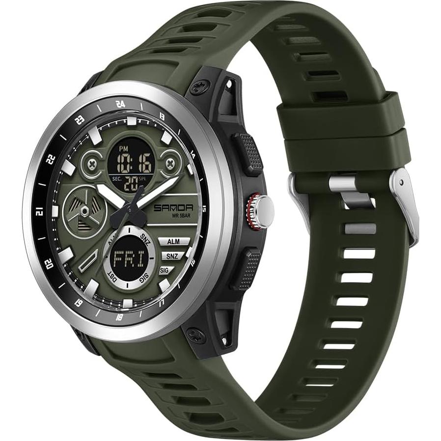 Reloj Deportivo KXAITO Militar Digital Resistente al Agua 50m