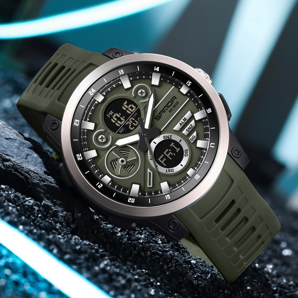 Reloj Deportivo KXAITO Militar Digital Resistente al Agua 50m