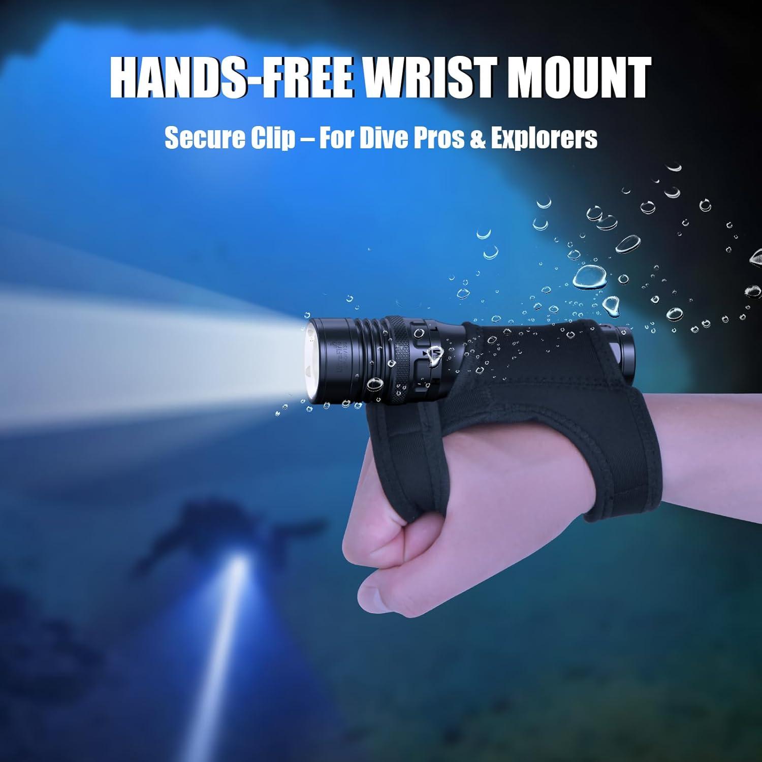 Linterna de Buceo UltraFire UF-DIV13S 3350 Lúmenes IPX8