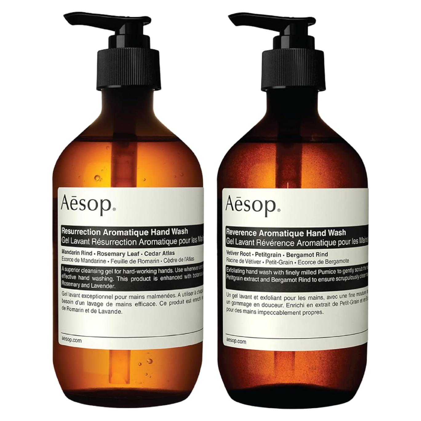 Set de Cuidado de Manos Aesop 2x500mL Reverence y Resurrection