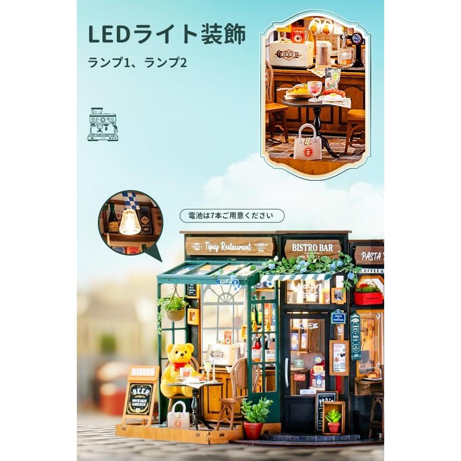 Rolife Kit Casa Miniatura DIY Restaurante Ebrio 27x21 cm