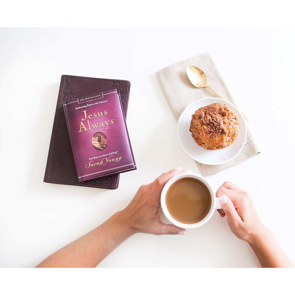 Jesus Always, Padded Hardcover, with Scripture References: Embracing Joy in His Presence (A 365-Day Devotional) – The Perfect Christian Christmas Gift