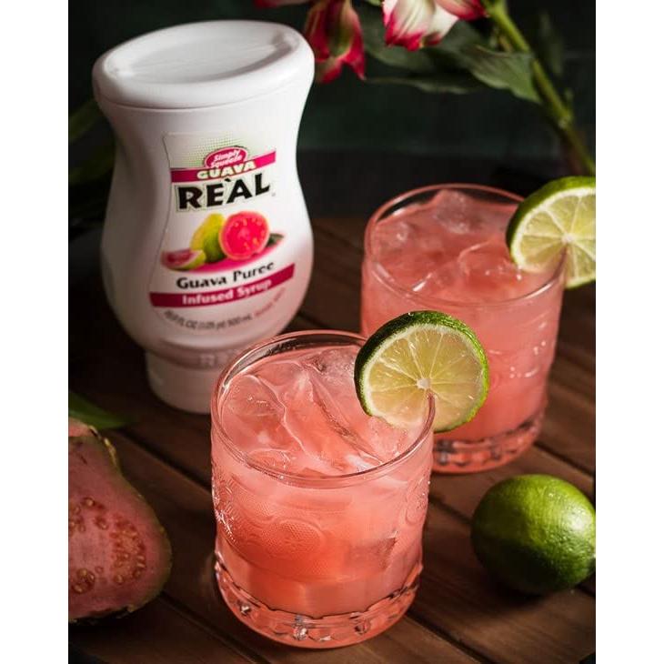 Jarabe de Guayaba Reàl Infused Exotics - Paquete de 3 Botellas 500ml